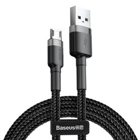 Baseus Cafule Micro USB cable 2.4A 0 5m (gray + black)