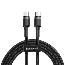 Baseus Cafule Cable USB C PD 2.0 QC 3.0 60W 1m (Black+Gray)