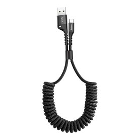 Baseus Spring loaded USB C cable 1m 2A (Black)