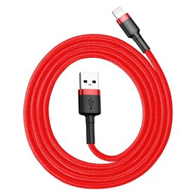 Baseus Cafule USB Lightning Cable 2 4A 0 5m (Red)