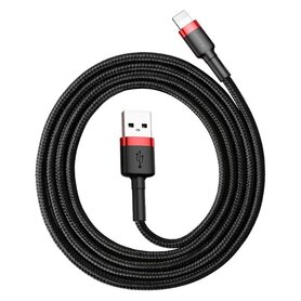 Baseus Cafule USB Lightning Cable 1 5A 2m (Black+Red)