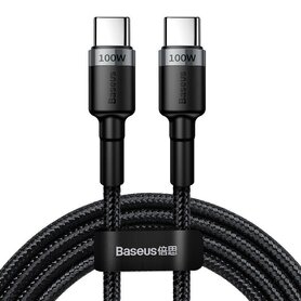 Baseus Cafule PD2.0 100W flash charging USB For Type C cable (20V 5A)2m Gray+Black