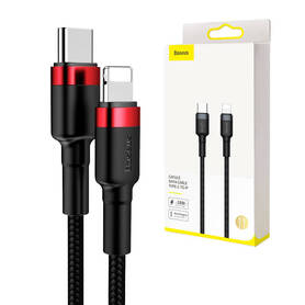 Baseus Cafule Cable Type C to iP PD 18W 1m Red+Black