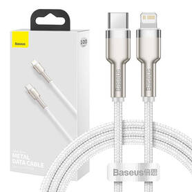 USB C cable for Lightning Baseus Cafule PD 20W 1m (white)