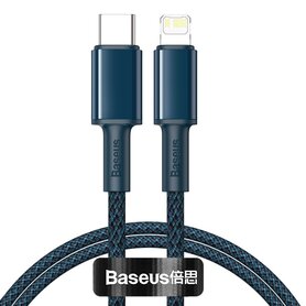 Baseus High Density Braided Cable Type C to Lightning PD 20W 1m (blue)