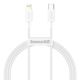 Baseus Superior Series Cable USB C to Lightning 20W PD 1m (white)