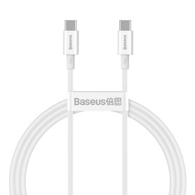 Baseus Superior Series Cable USB C to USB C 100W 1m (white)