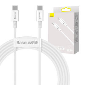 Baseus Superior Series Cable USB C to USB C 100W 2m (white)