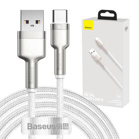 USB cable for USB C Baseus Cafule 66W 2m (white)