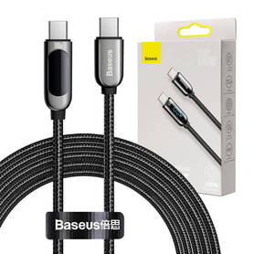 Cable USB C to USB C Baseus Display 100W 2m (black)