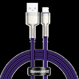 USB cable for Lightning Baseus Cafule 2.4A 1m (purple)