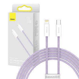 USB C cable for Lightning Baseus Dynamic Series 20W 2m (purple)