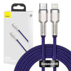 Baseus Cafule Series USB C cable for Lightning 20W 2m (purple)