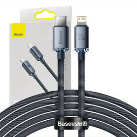 Baseus Crystal Shine cable USB C to Lightning 20W PD 2m (black)