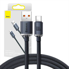 Baseus Crystal Shine cable USB to USB C 100W 1.2m (black)