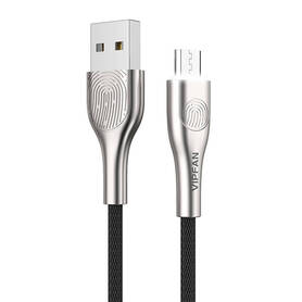 USB to Micro USB cable Vipfan Fingerprint Touch Z04 3A 1.2m (black)