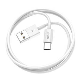 USB to USB C cable Vipfan X03 3A 1m (white)