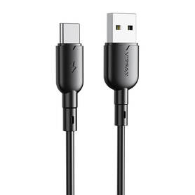 USB to USB C cable Vipfan Colorful X11 3A 1m (black)