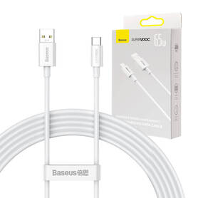 Baseus Superior Series Cable USB to USB C 65W PD 2m (white)