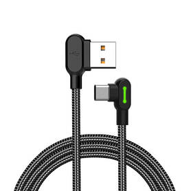 USB to USB C cable Mcdodo CA 5280 LED 0.5m (black)