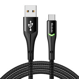 USB to USB C Mcdodo Magnificence CA 7960 LED cable 1m (black)