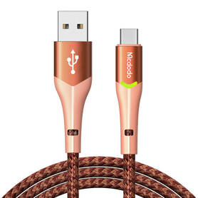 USB to USB C Mcdodo Magnificence CA 7962 LED cable 1m (orange)