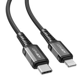 Cable USB C to Lightning Acefast C1 01 1.2m (black)
