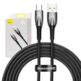 USB cable for USB C Baseus Glimmer Series 100W 2m (Black)