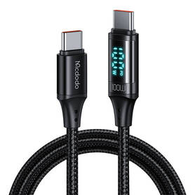 Cable Mcdodo CA 1100 USB C to USB C 100W 1.2m (black)