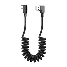 USB to USB C cable Mcdodo CA 7310 angled 1.8m (black)