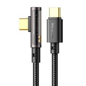 USB to USB C Prism 90 degree cable Mcdodo CA 3401 100W 1.8m (black)