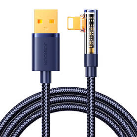 Angle Cable to USB A / Lightning / 1.2m Joyroom S UL012A6 (blue)