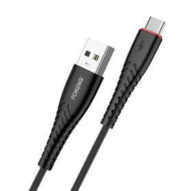 Foneng X15 USB to USB C cable 2.4A 1.2m (black)