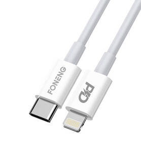 USB C cable for Lighting Foneng X31 3A 2M (white)