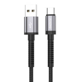 Foneng X83 USB to USB C cable 2.1A 1m (black)