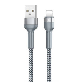 Cable USB Lightning Remax Jany Alloy 1m 2.4A (silver)