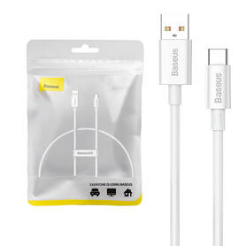 Cable USB do USB C Baseus Superior 100W 0.25m (white)