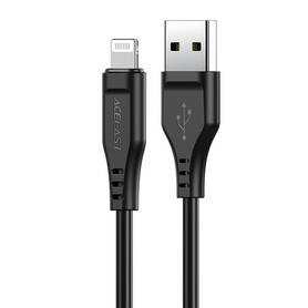 Cable USB to Lightining Acefast C3 02 MFi 2.4A 1.2m (black)