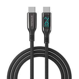 Cable USB C to USB C TIKTAALIK PD 240W 1.5m (black)