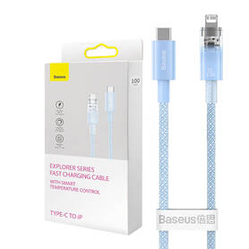 Kabel szybko ładujący Baseus USB C do Lightning Explorer Series 1m 20W (niebieski)