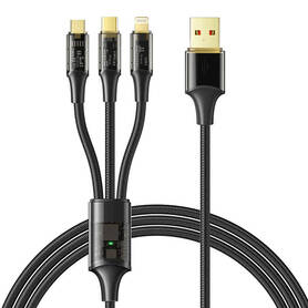 3in1 USB to USB C / Lightning / Micro USB Cable Mcdodo CA 3330 1.2m (Black)