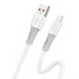 Foneng Cable USB to Micro X86 elastic 3A 1.2m (white)