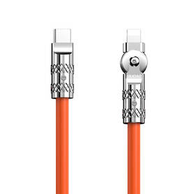 USB C to Lightning rotating cable Dudao L24CL 120W 1m (orange)