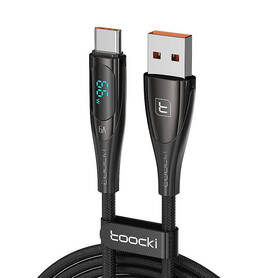 Toocki Charging Cable USB A C 1m 66W (Black)