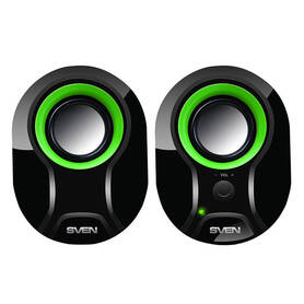 Speakers SVEN 290 5W USB (black green)