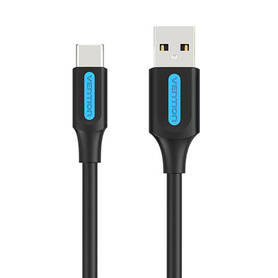 Charging Cable USB A 2.0 to USB C Vention COKBC 0 25m (black)