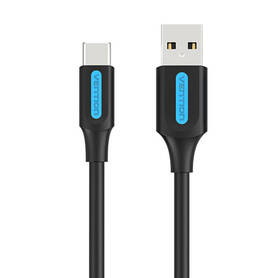 USB 2.0 A to USB C 3A Cable Vention COKBH 2m Black