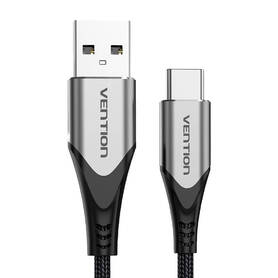 USB 2.0 A to USB C 3A Cable Vention CODHI 3m Gray