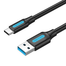 USB 3.0 A to USB C Cable Vention COZBH 2m Black PVC