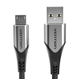 USB 2.0 A to Micro B 3A cable 0.25m Vention COAHC gray